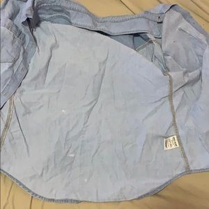 A denim long sleeve shirt